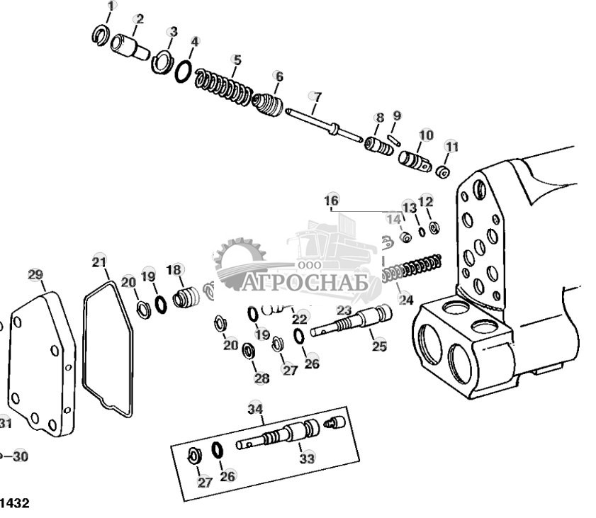 Selective Control Valve Housing And Valves 